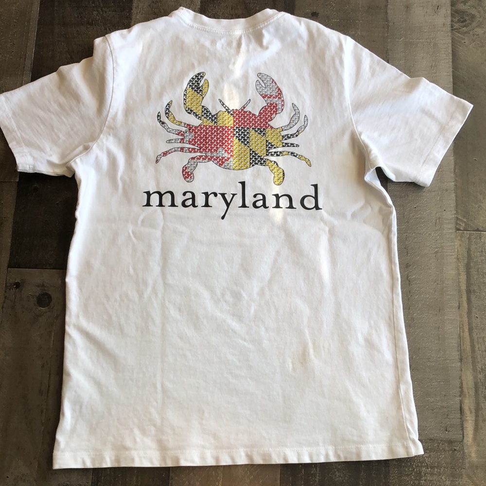 Vineyard Vines youth size large Maryland crab short sleeve T-shirt - Picture 9 of 11